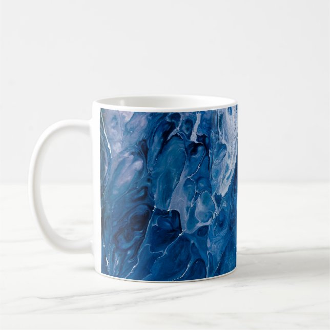 Creative abstract hand painted background, wallpap coffee mug (Left)