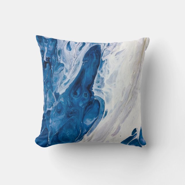 Creative abstract hand painted background, wallpap throw pillow (Front)