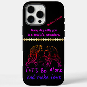 Creative affection celebrating love between women iPhone 16 pro max case