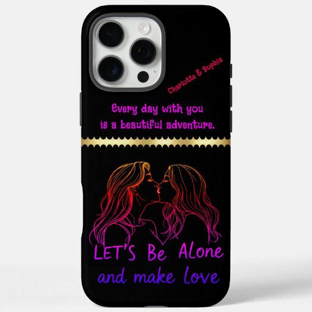 Creative affection celebrating love between women Case-Mate iPhone case (Back)