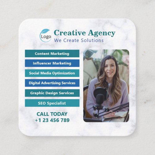 Creative Agency Digital Marketing Business Card