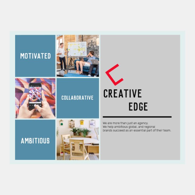 Creative Agency Postcard Template (Front)