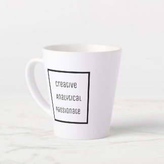 Creative, Analytical, Passionate Latte Mug