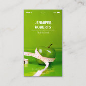 Creative and Unique Dietitian Nutritionist Business Card (Front)