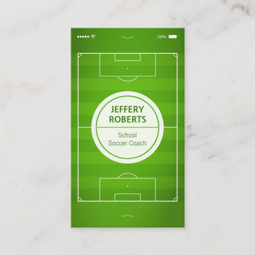 Customizable Creative and Unique - Football Soccer Coach Player Business Card
