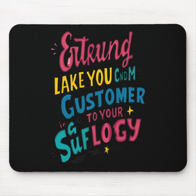 Creative Art Design Sticker  Mouse Pad (Front)