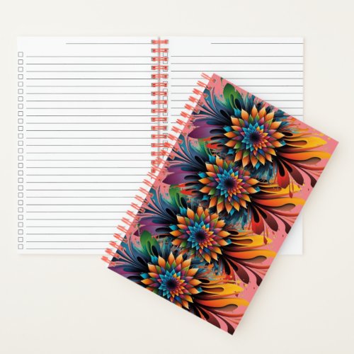 Creative Art flower design Notebook