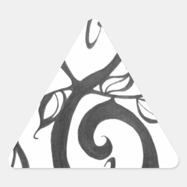 creative art pattern triangle sticker (Front)