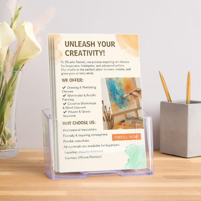 Creative Art Studio Quadruple Brochure (Insitu)