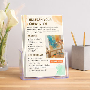 Creative Art Studio Quadruple Brochure