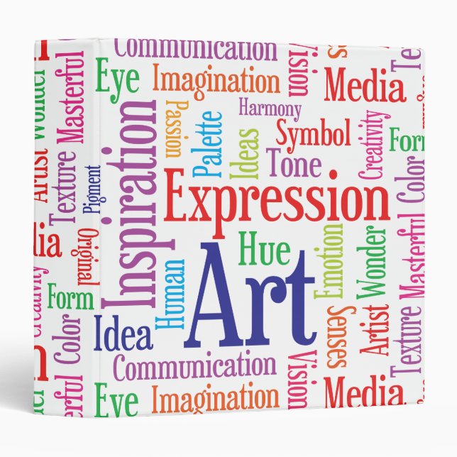 Creative Artist or Designer's Words of Inspiration Binder (Front/Spine)