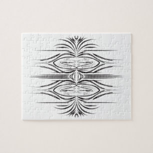 Creative artistic border pattern jigsaw puzzle