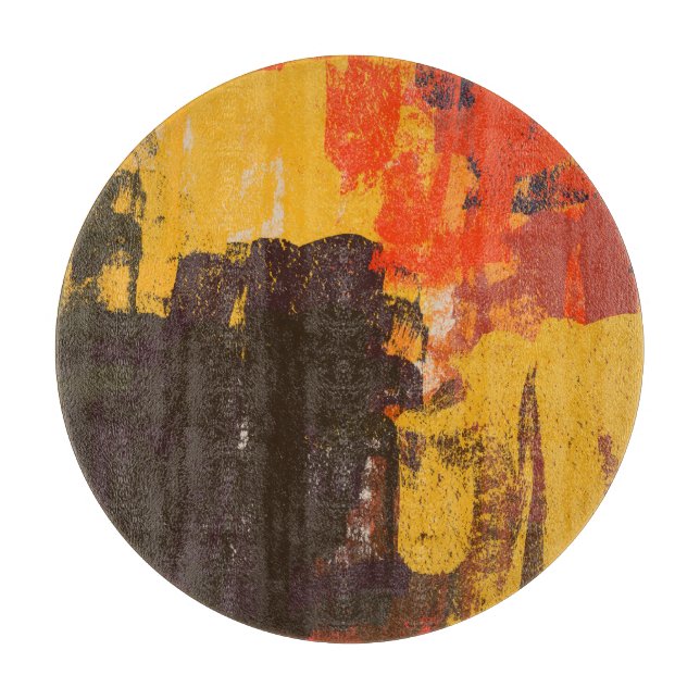 Creative artistic sketch, colorful texture. cutting board (Front)