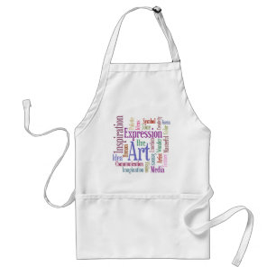 Creative Artist's Inspiration Word Art Adult Apron
