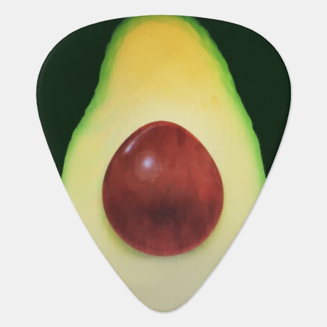 Creative Avocado Guitar Pick (Front)