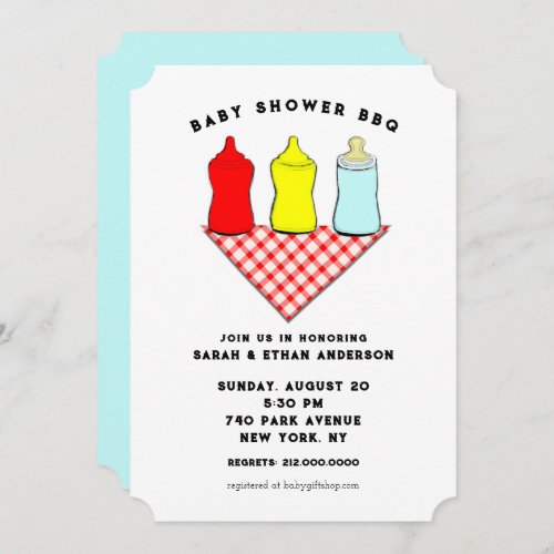 Creative Baby Shower BBQ Invitation