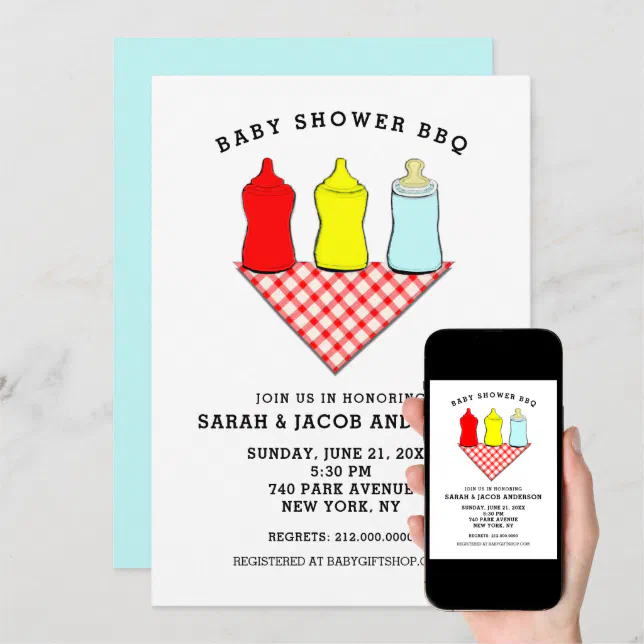 Creative Baby Shower BBQ Invitation Zazzle