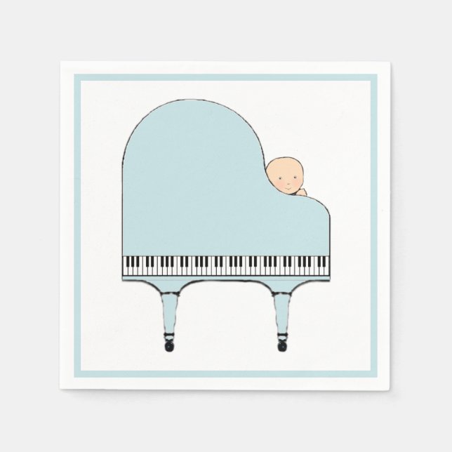 Creative Baby Shower Boy Napkins (Front)