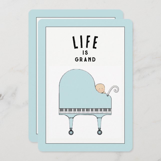 Creative Baby Shower Invitations (Front/Back)