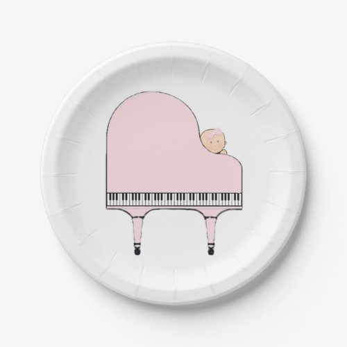 Creative Baby Shower Music Theme Paper Plates