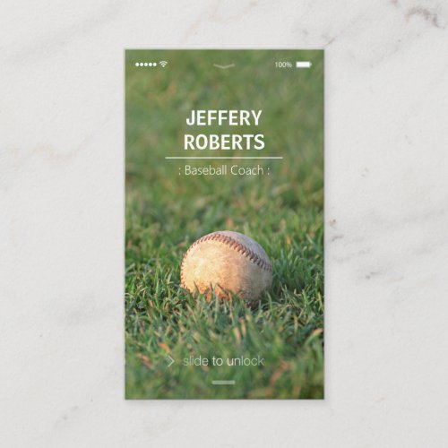 Creative Baseball Coach Baseball Trainer Business Card Templates