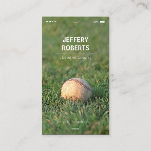 Customizable Creative Baseball Coach Baseball Trainer Business Card Templates