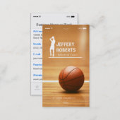 Creative Basketball Coach Basketball Trainer Business Card (Front/Back)