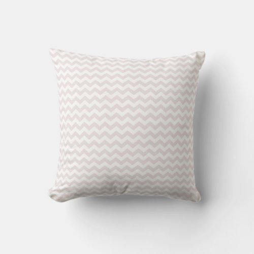 Creative Beige White Stripes Pastel Color Template Throw Pillow