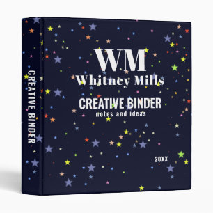 Creative Binder Notes and Ideas Color Stars