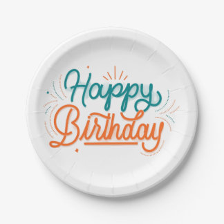 Creative Birthday Paper Plate