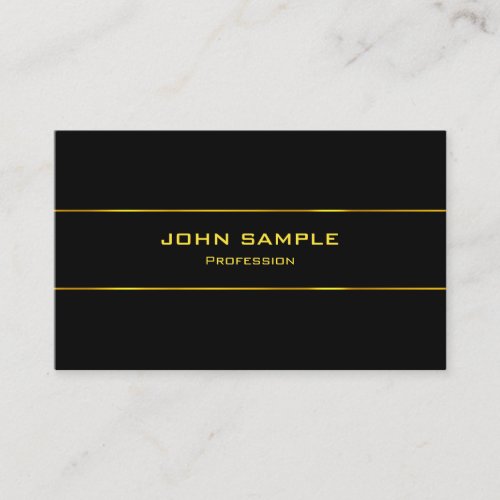 Creative Black And Gold Lights Modern Glamour Business Card