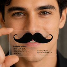 Creative Black Moustache transparent