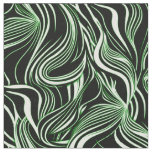 Creative Black,White,Green &amp; Seamless Abstracts Fabric
