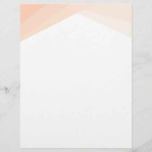 Creative Blank Template Custom Apricot White Color Letterhead