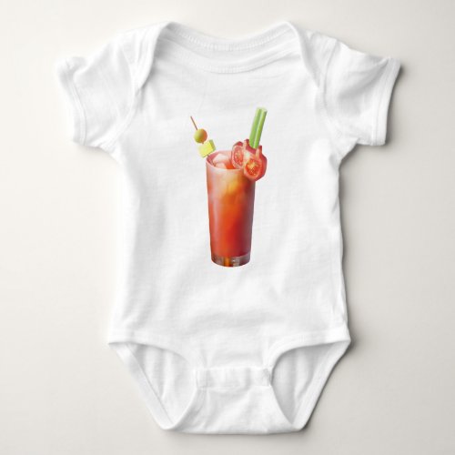 Creative Bloody Mary Cocktail Baby Bodysuit