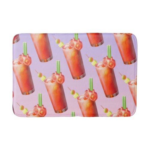 Creative Bloody Mary Cocktail Bath Mat