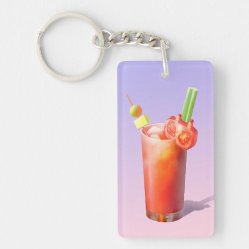 Creative Bloody Mary Cocktail Keychain