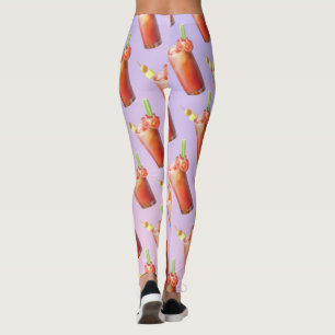 Creative Bloody Mary Cocktail Leggings