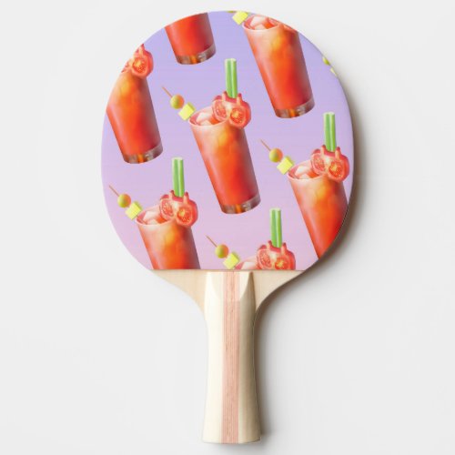 Creative Bloody Mary Cocktail Ping Pong Paddle