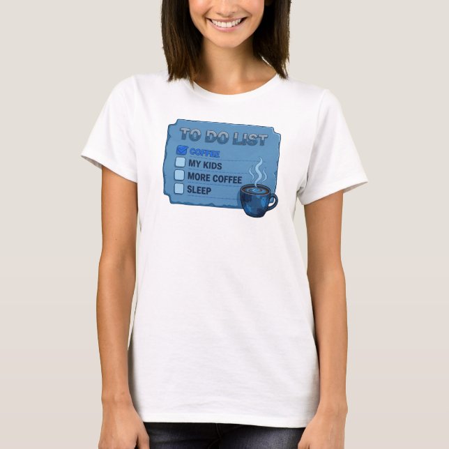 Creative Blue COFFEE FIRST SAVE WORLD Graphic Tee (Front)