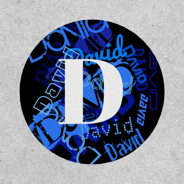 Creative Blue Monogram Patch (Front)