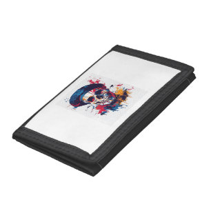 Creative Bones – Funny Artist Skull Trifold Wallet