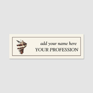 Creative Boutique Custom Name & Profession  Tag