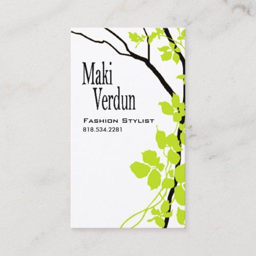 Creative Branches (Fashion Stylist) Business Card Templates