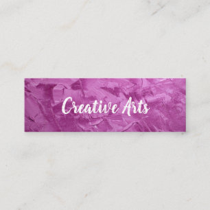 Creative Brush Strokes Artist Mini Business Card