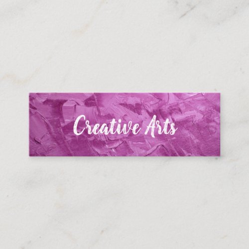 Creative  Brush Strokes  Artist Mini Business Card