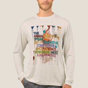 Creative Brushstroke T-Shirt – Inspirational Quote Tri-Blend Shirt