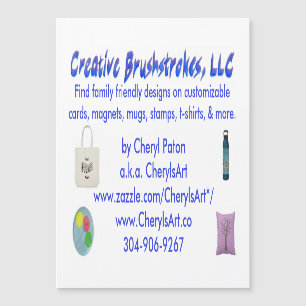 Creative Brushstrokes LLC magnetic business cards