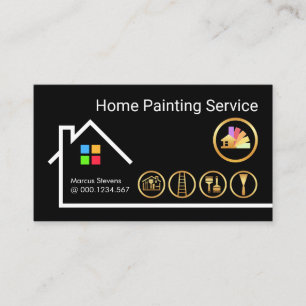Creative Building Frame Painter Handyman Business Card