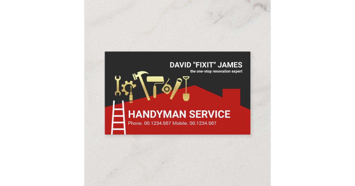 creative handyman business cards